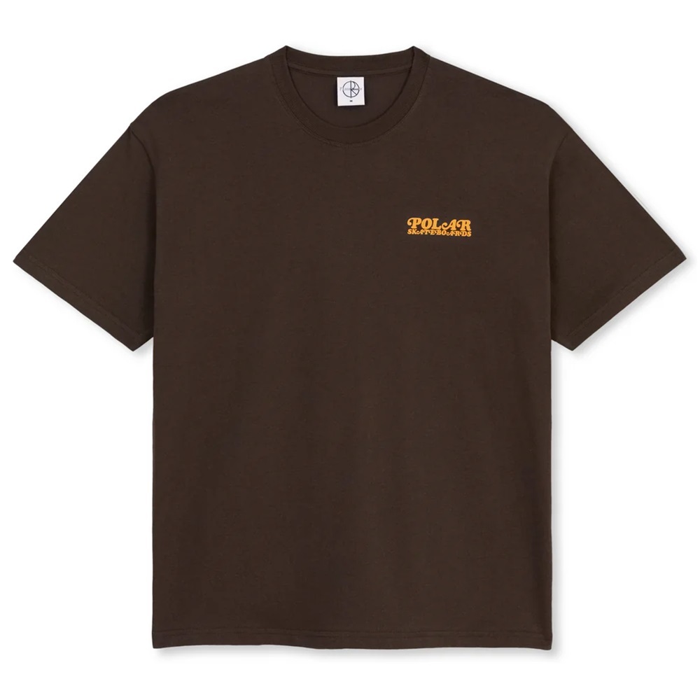 Polar Skate Co Fields Chocolate T-Shirt [Size: M]