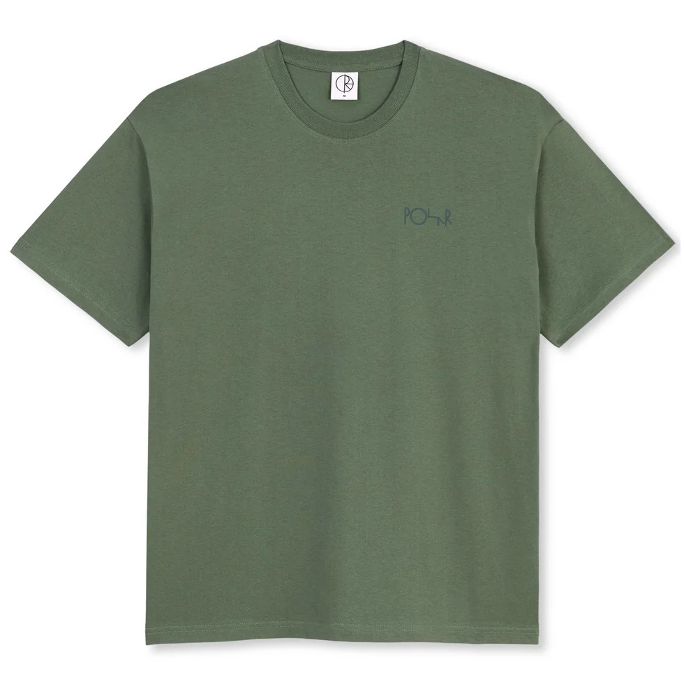 Polar Skate Co Stroke Logo Jade Green Dark Green T-Shirt [Size: M]