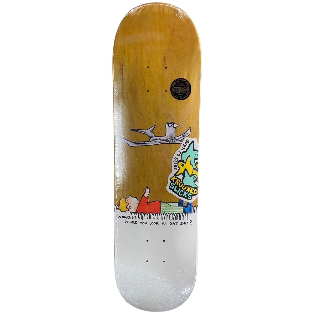 Krooked Would Worrest Slick Twin Tail 8.3 Skateboard Deck