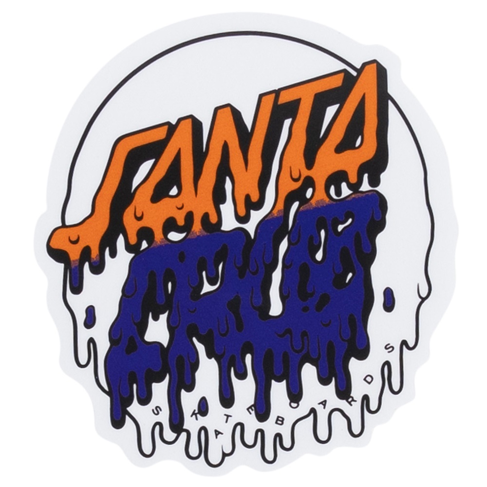 Santa Cruz Rad Dot Hollow Decal Sticker [Colour: Orange Blue]