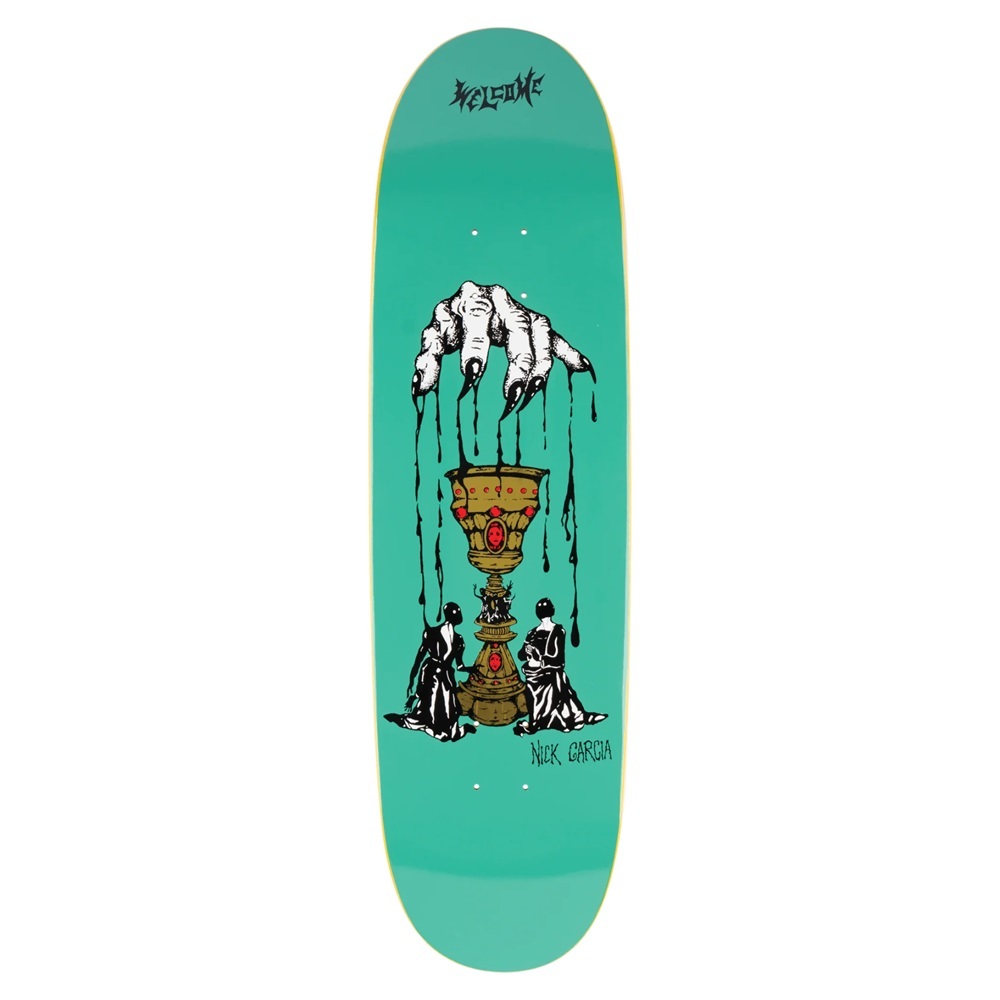 Welcome Chalice On Son Of Boline Teal 8.8 Skateboard Deck