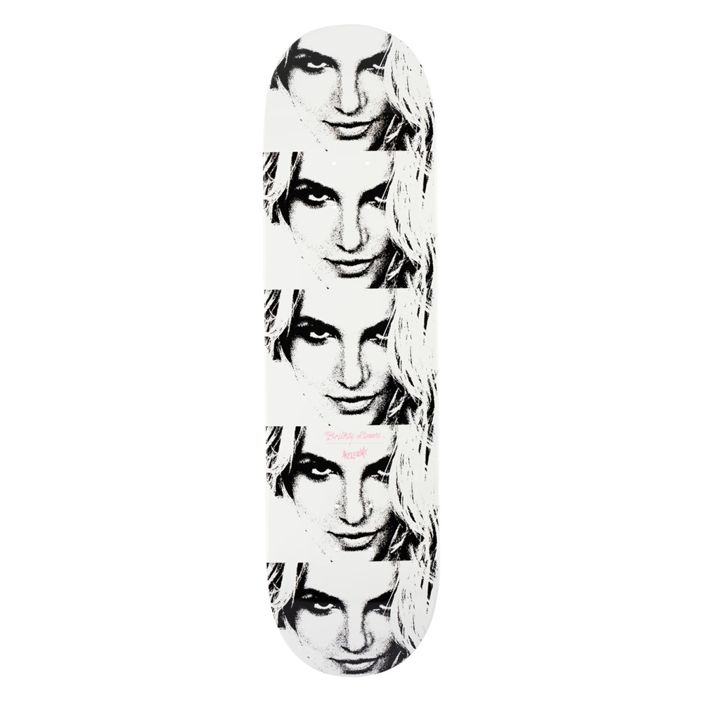 Welcome X Britney Spears Till The World Ends On Popsicle White Dip 8.5 Skateboard Deck