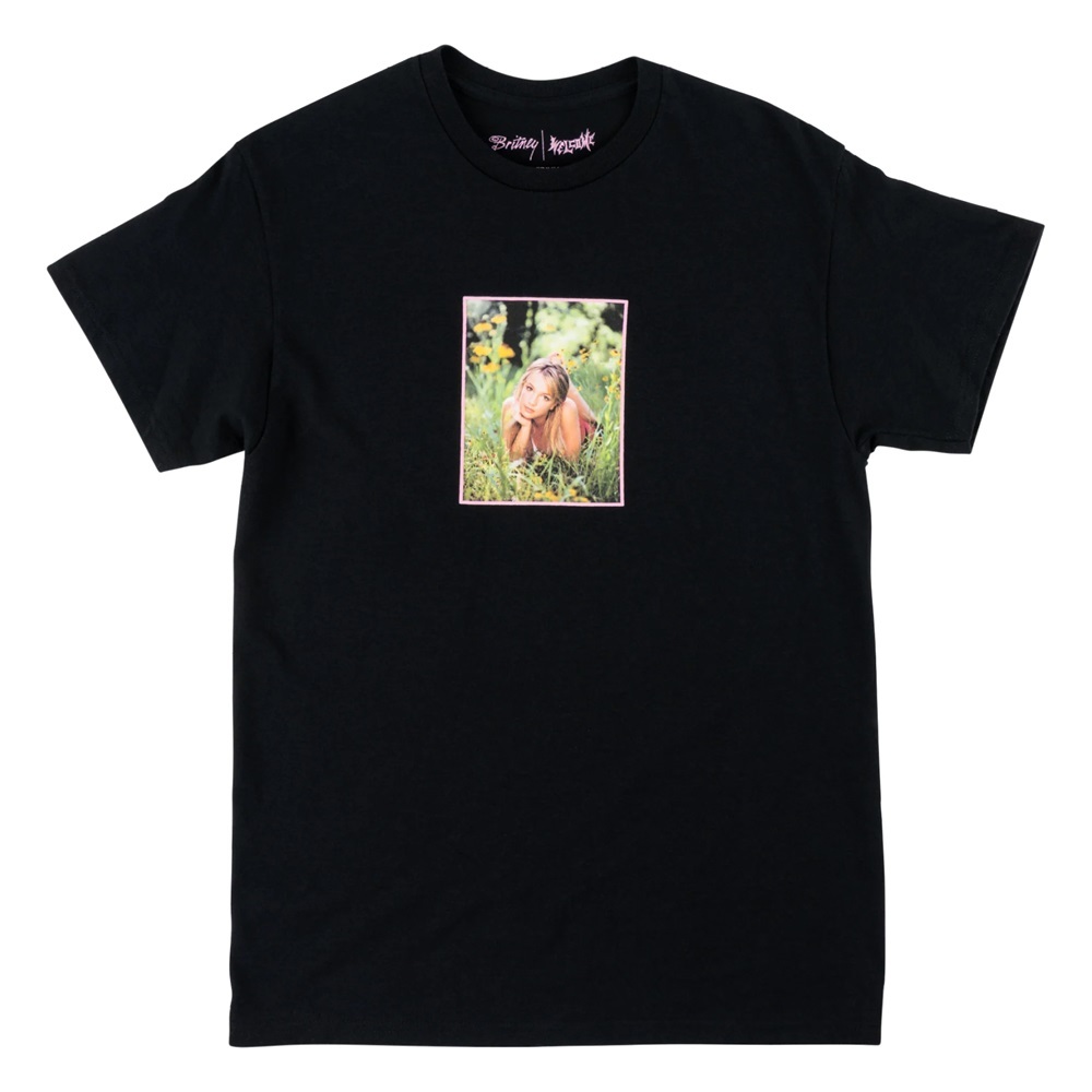 Welcome Skateboards X Britney Spears Daises Black T-Shirt [Size: S]