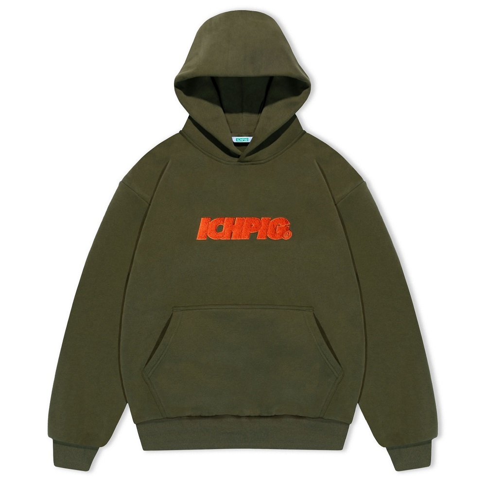 Ichpig Sprinters Chenille Olive Hoodie [Size: M]