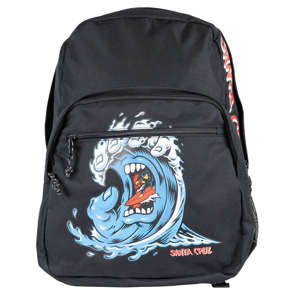 Santa Cruz Screaming Wave Black Backpack