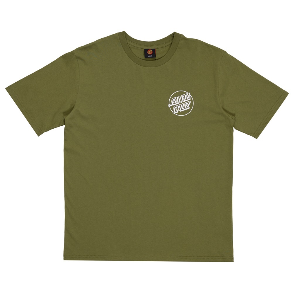 Santa Cruz Opus Screaming Hand Olive Green T-Shirt [Size: M]