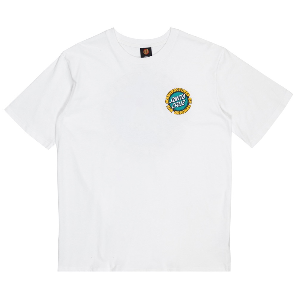 Santa Cruz Speed MFG Dot Puff White T-Shirt [Size: M]