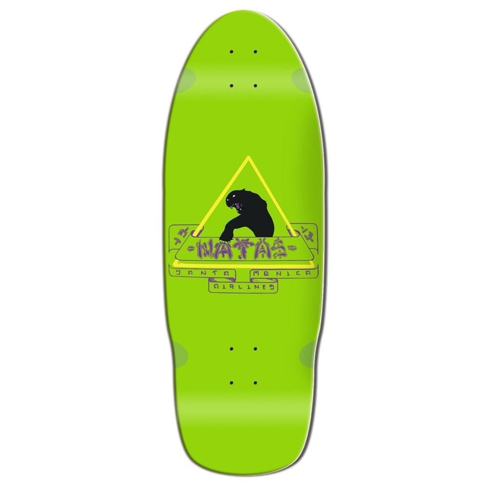 Santa Monica Airlines Natas Green Dip 10 Skateboard Deck