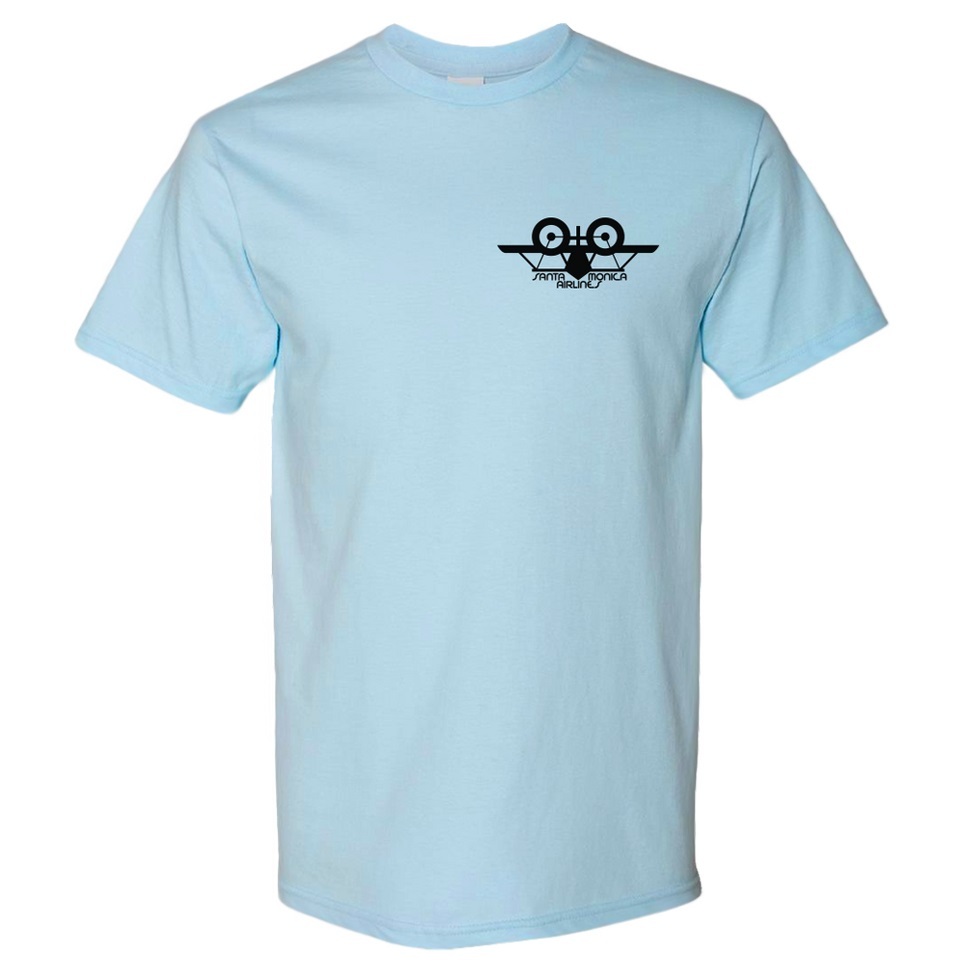 Santa Monica Airlines Natas Light Blue T-Shirt [Size: L]