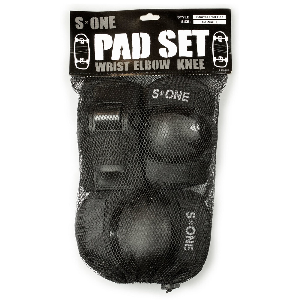 S1 S-One Starter Knee Elbow Wrist Pad Set [Size: XS]