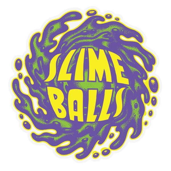 Slime Balls Logo Yellow Green Purple Sticker