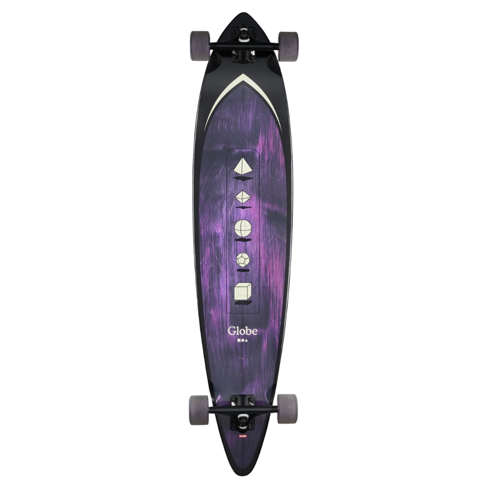 Globe Pintail Purple Shape Faze 44 Longboard Skateboard