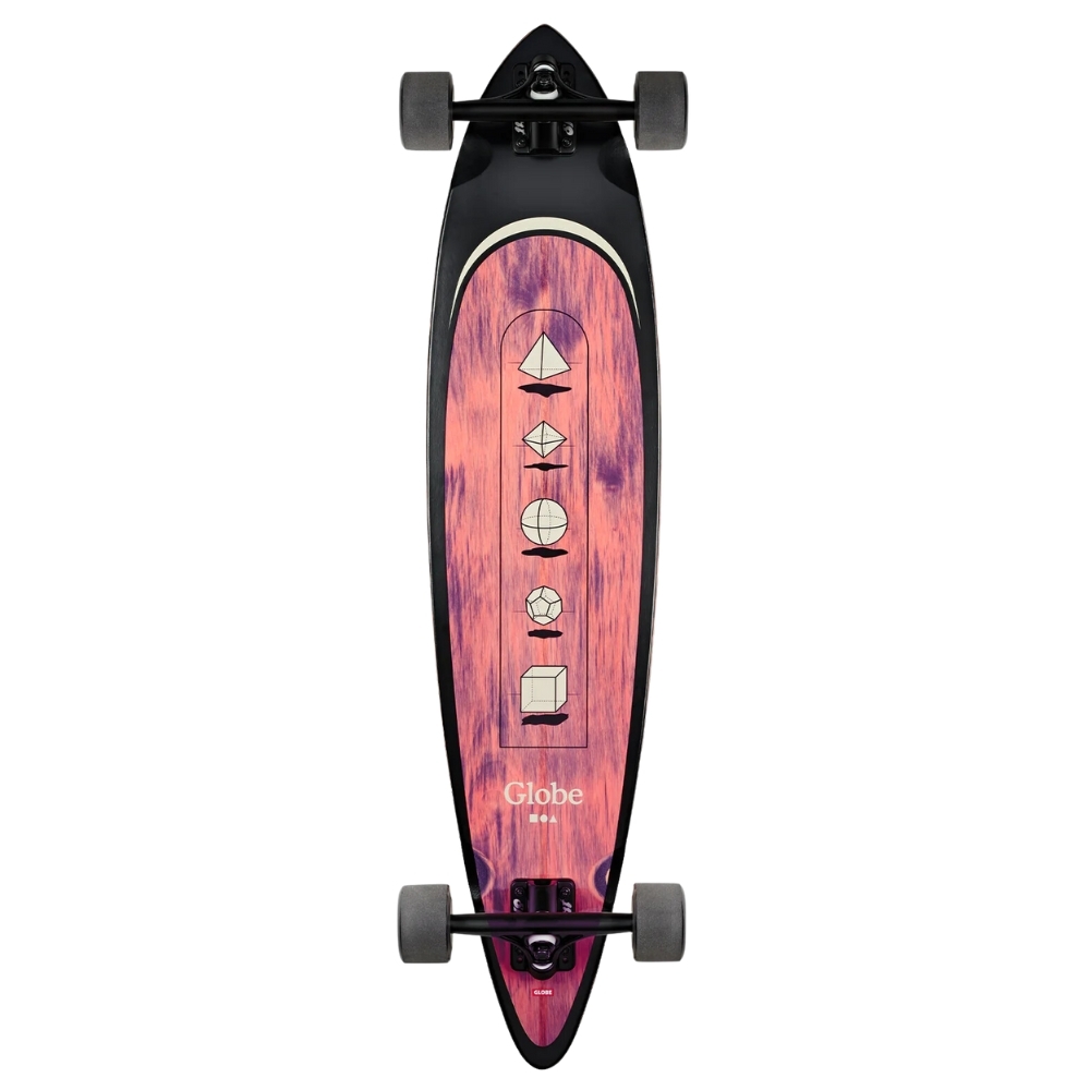 Globe Pintail Hombre Shape Faze 37 Longboard Skateboard