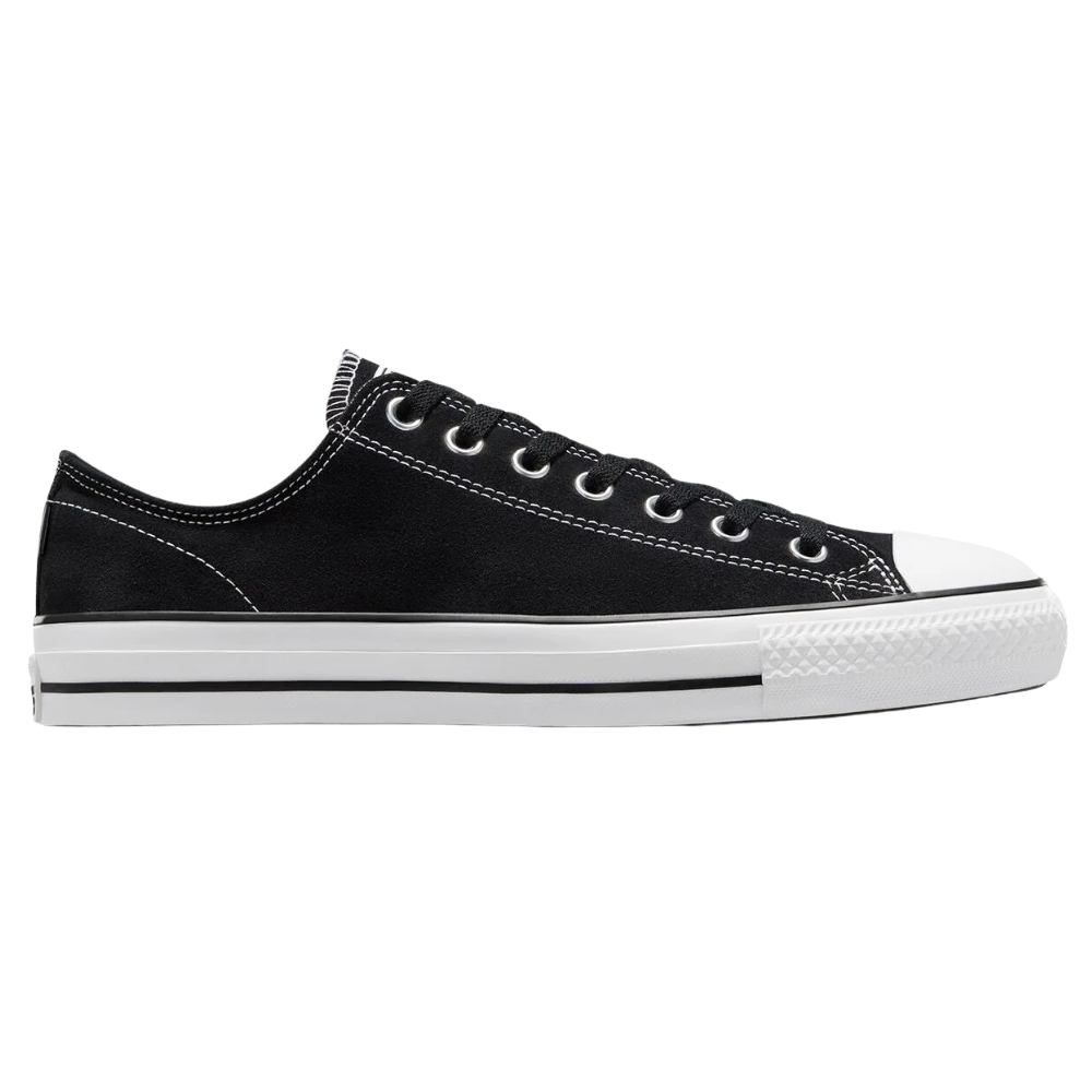 Converse Chuck Taylor All Star Pro Low Top Suede Black White Shoes [Size: US 9]