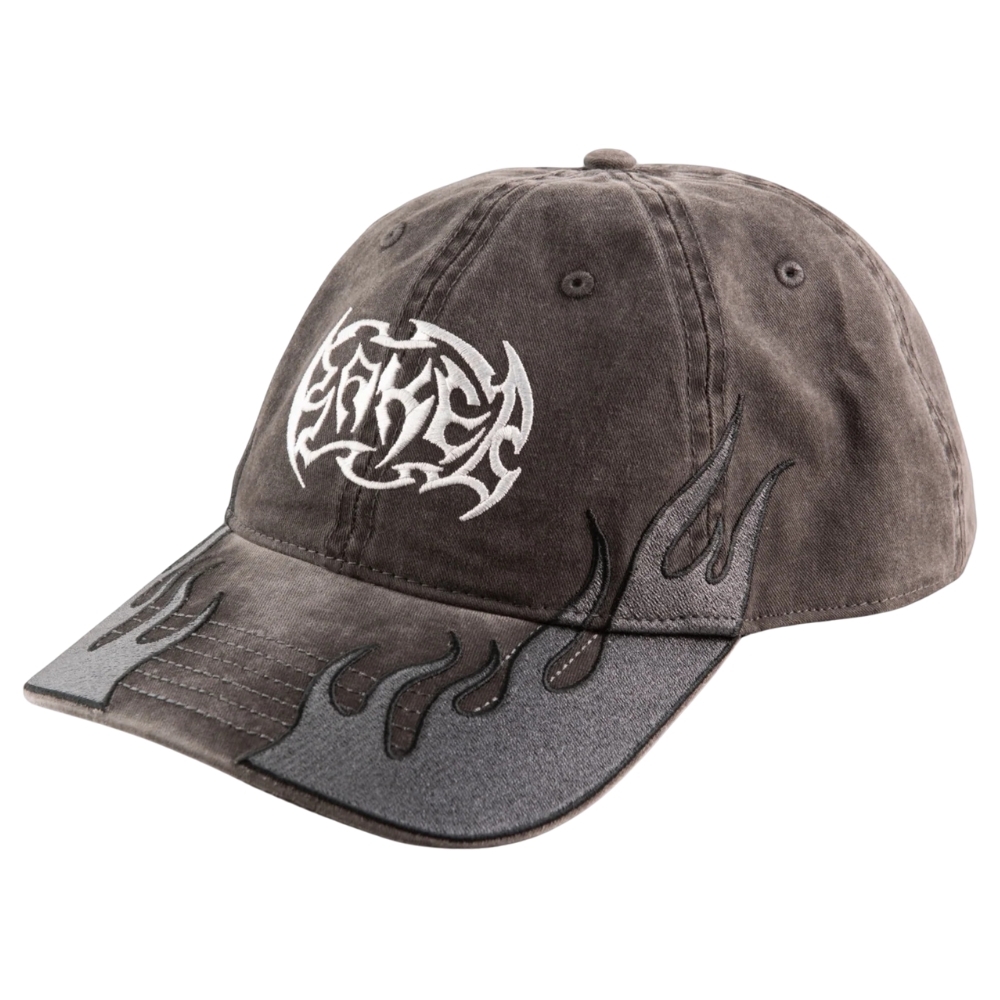 Baker Flames Black Snapback Hat