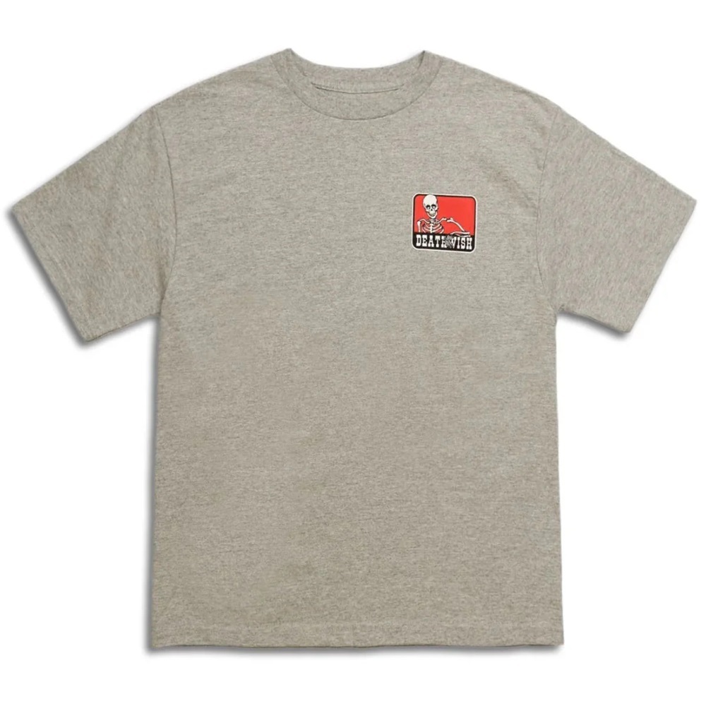 Deathwish Benny Heather Grey T-Shirt [Size: M]