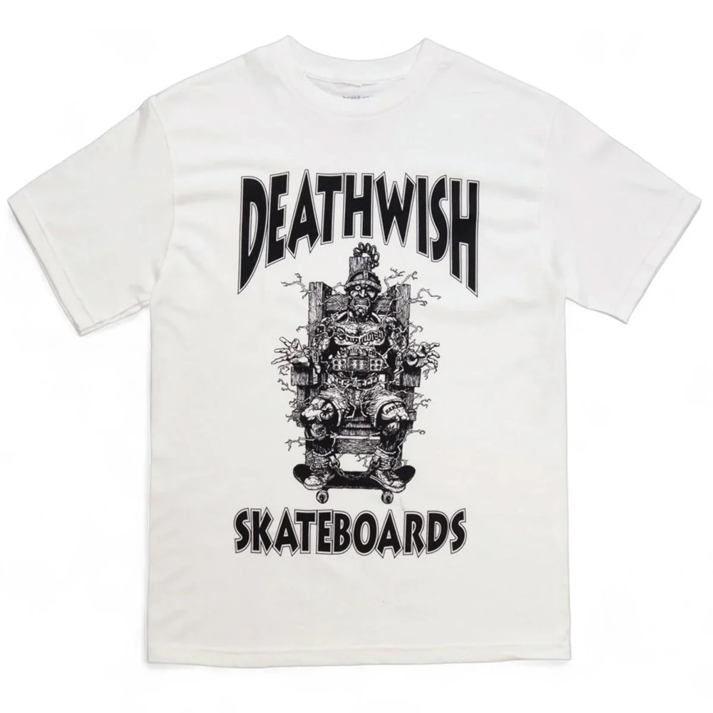 Deathwish Death Chair White T-Shirt [Size: M]