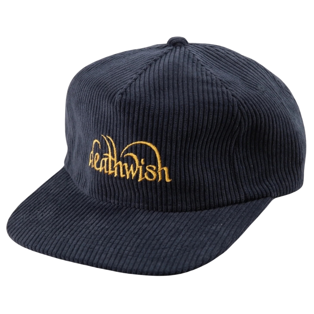 Deathwish Golden Navy Snapback Hat