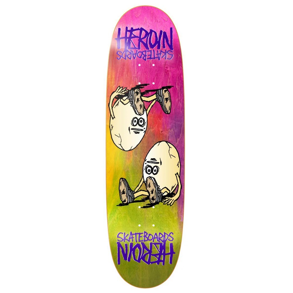 Heroin Symmetrical Egg Rainbow 8.75 Skateboard Deck