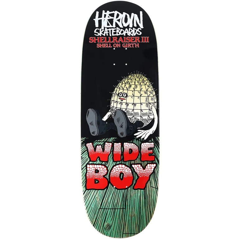 Heroin Shellraiser 3 Teal 10.75 Skateboard Deck