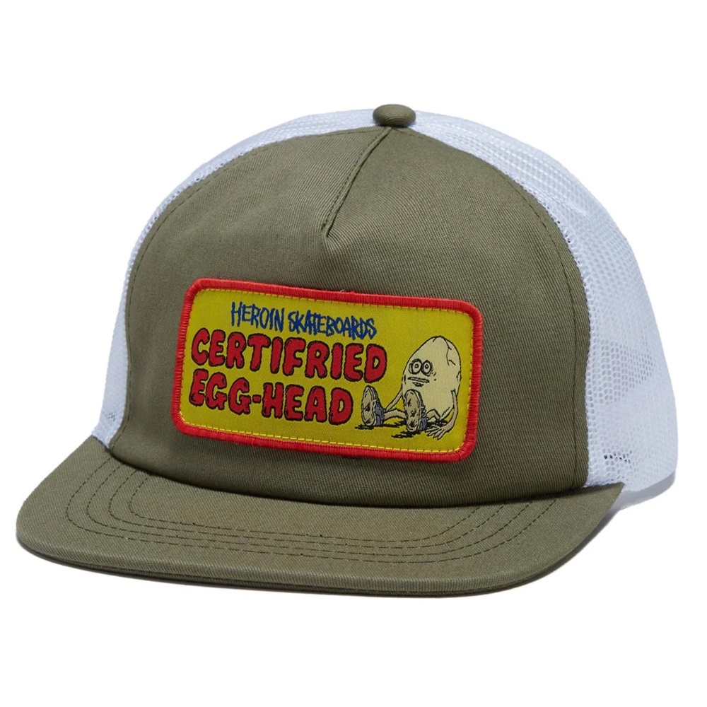 Heroin Certifried Olive Trucker Hat