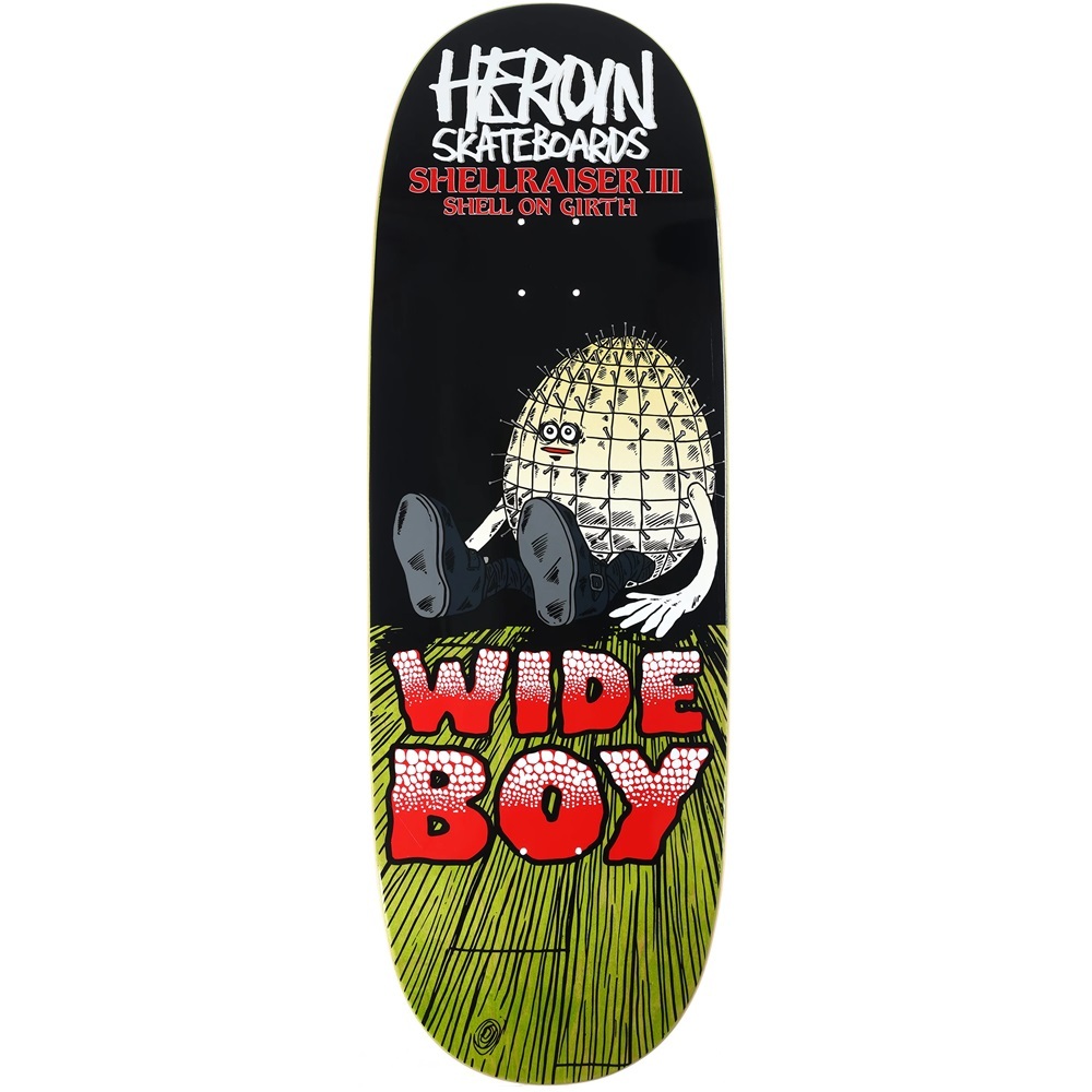 Heroin Shellraiser 3 Green 10.75 Skateboard Deck