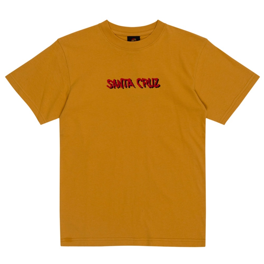 Santa Cruz Screaming Wave Tan Youth T-Shirt [Size: 8]