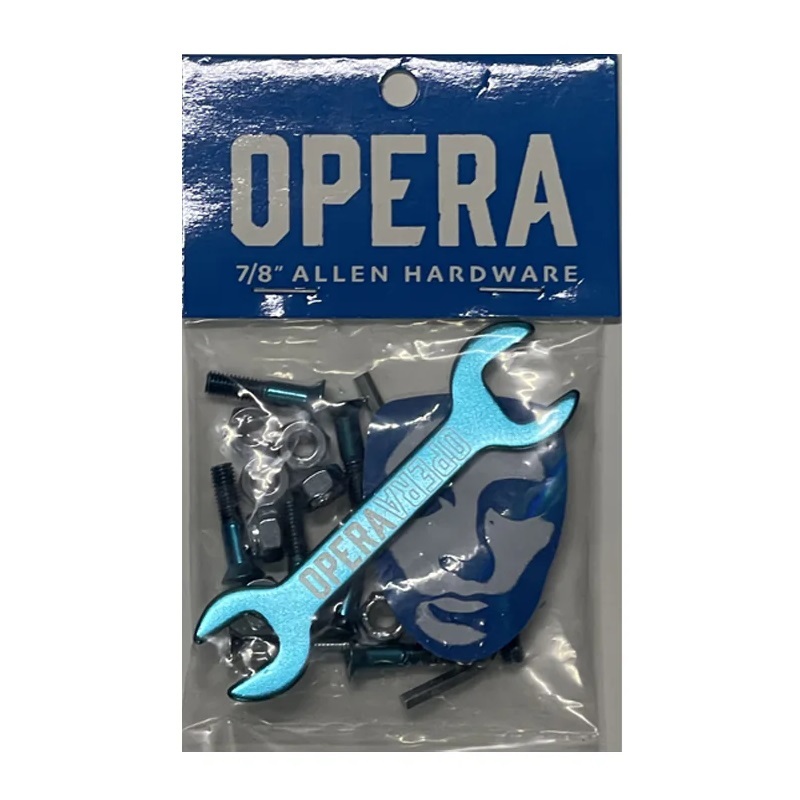 Opera Allen Blue Silver 7/8" Inch Hardware