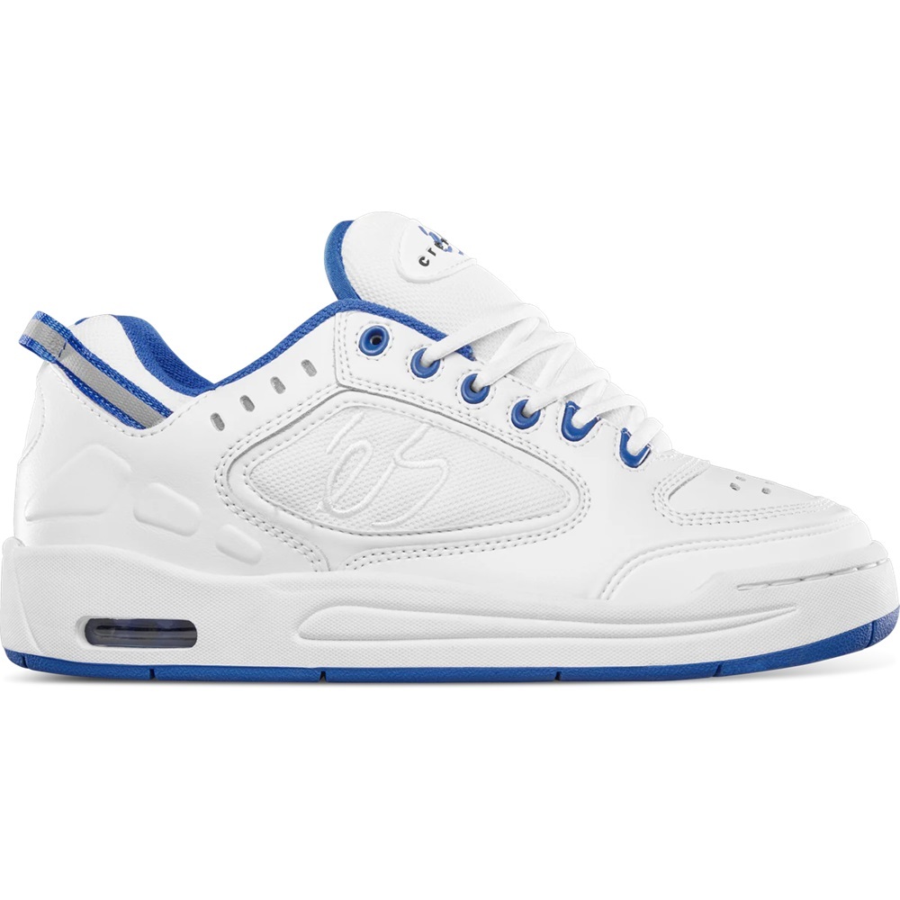 Es Creager White Blue Mens Skate Shoes [Size: US 9]