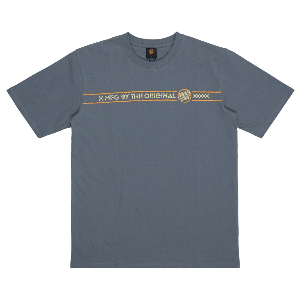 Santa Cruz Breaker Dot Crackle Slate T-Shirt [Size: M]