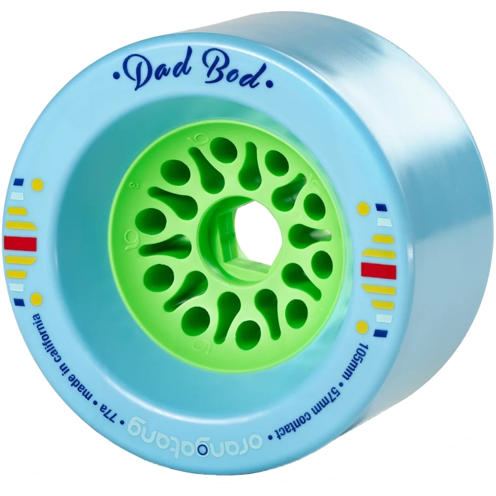 Orangatang Dad Bod Light Blue 77A 105mm Longboard Skateboard Wheels