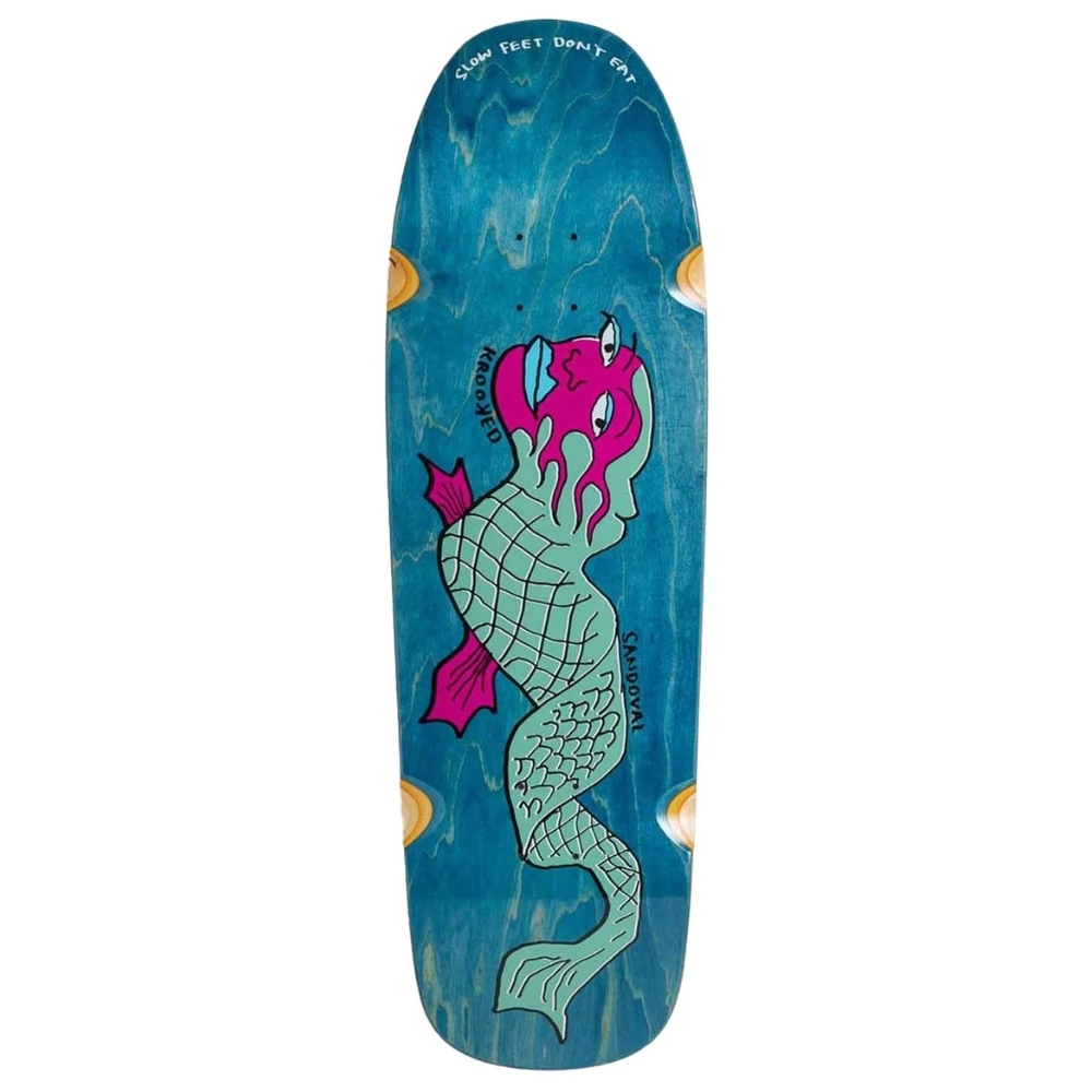 Krooked Sandoval Slow Feet Blue 9.81 Skateboard Deck