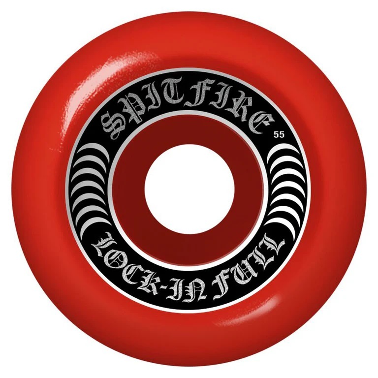 Spitfire Lock In Full Red F4 99D 55mm Skateboard Wheels