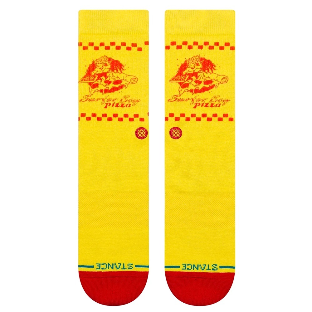 Stance X Stranger Things Surfer Boy Yellow Large Mens Socks