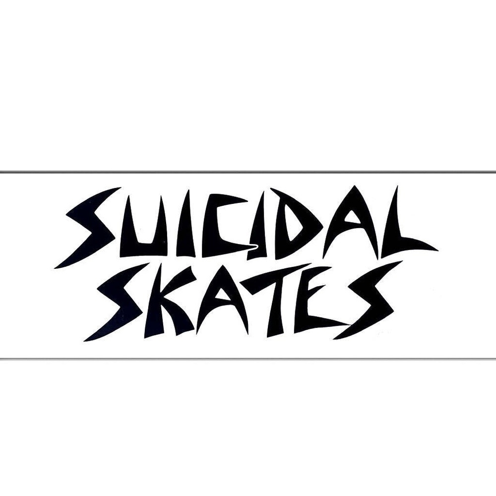 Dogtown Suicidal Skates Logo Sticker [Colour: White]