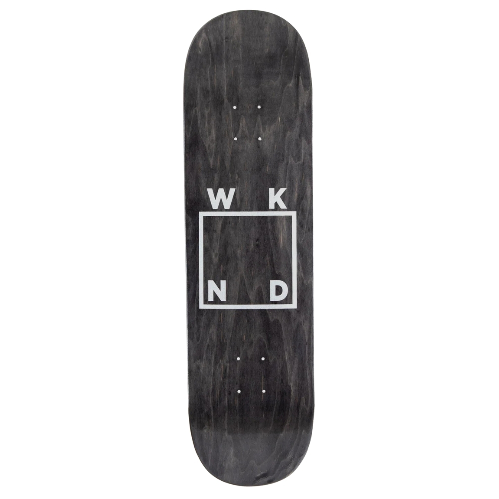 WKND White Logo Black 8.25 Skateboard Deck