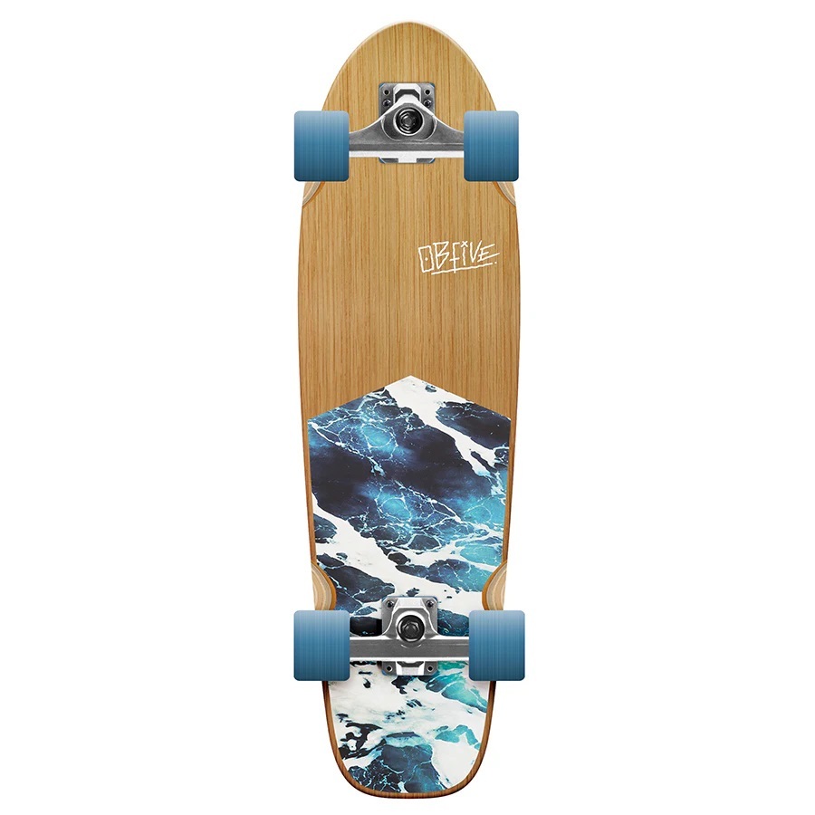 Obfive White Wash Big 32 Surfskate Skateboard