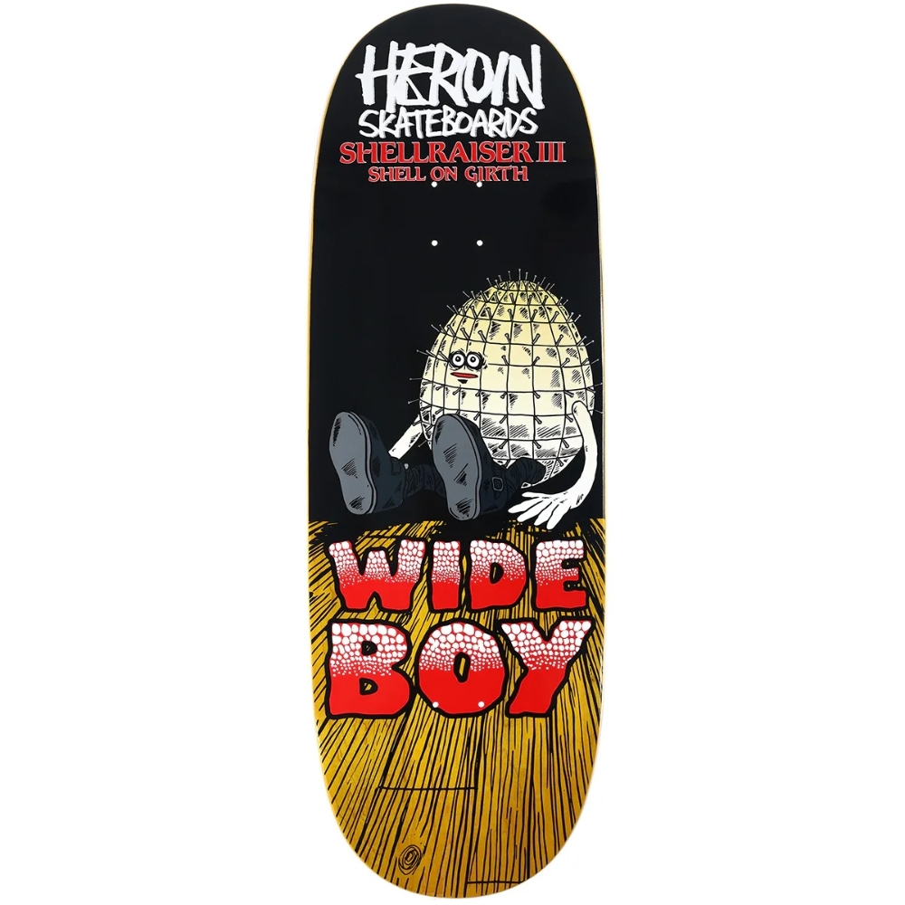 Heroin Shellraiser 3 Yellow 10.75 Skateboard Deck