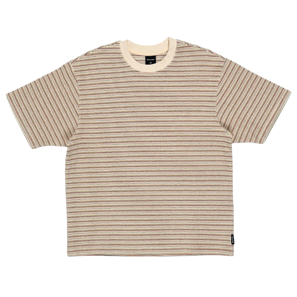 Quasi Sync Striped Cream T-Shirt [Size: XS]