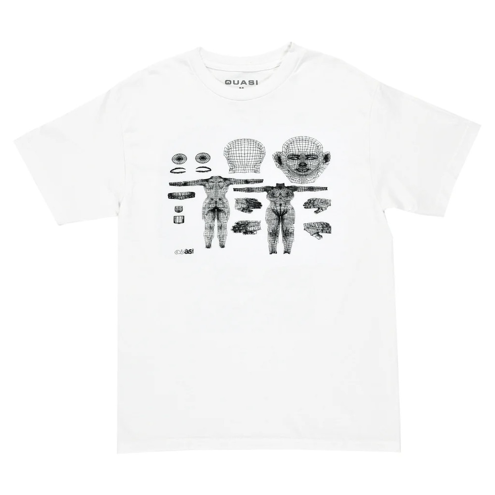 Quasi Designer White T-Shirt [Size: S]