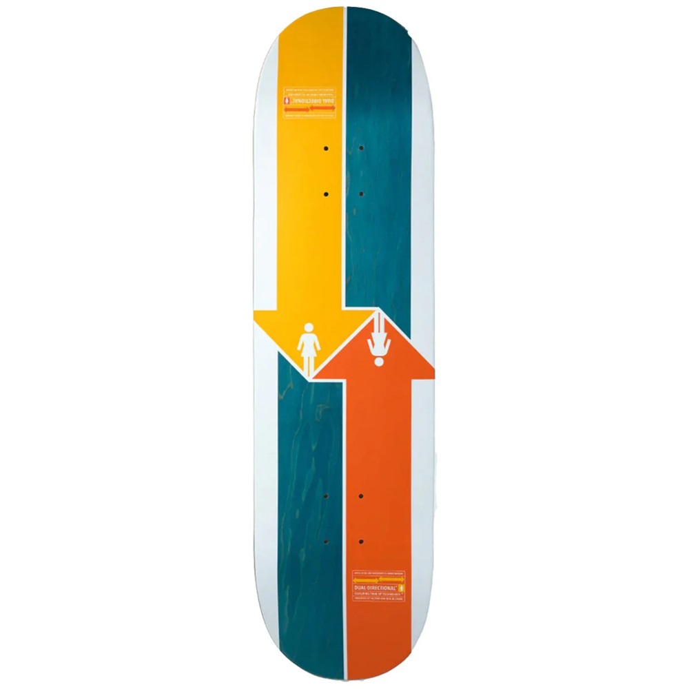 Girl Dual Directional Rick McCrank Twin 8.5 Skateboard Deck