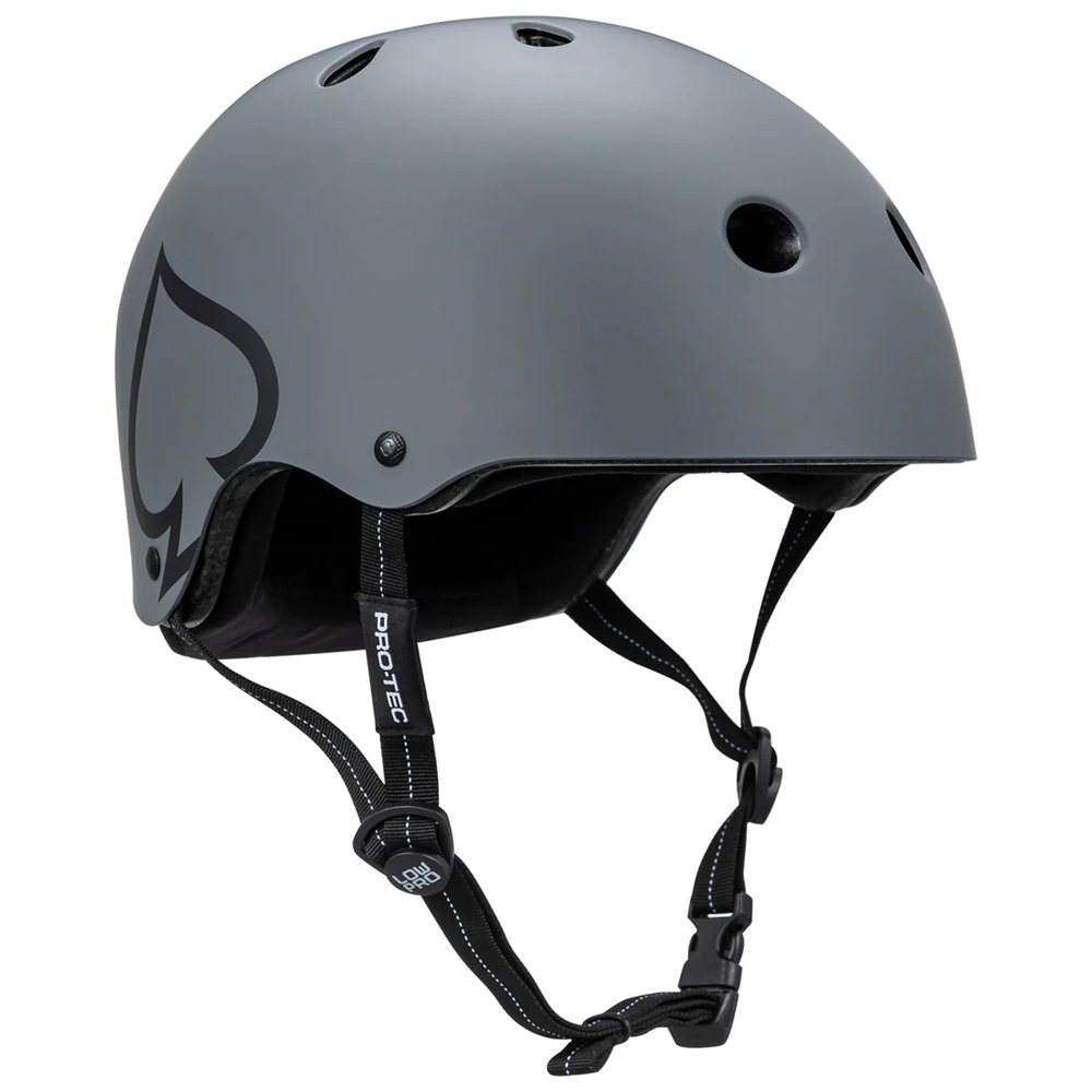 Protec Low Pro Certified Matte Grey Helmet [Size: XS-S]