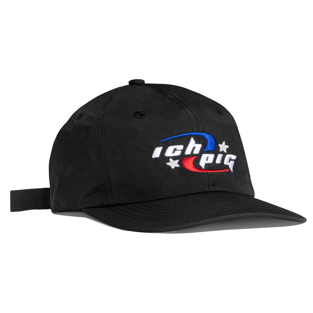 Ichpig Swift Nylon 6 Panel Black Hat