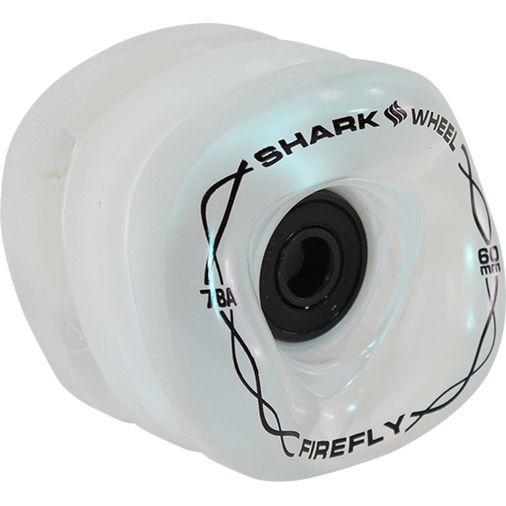 Shark Firefly Clear Multi Lights 78a 60mm Skateboard Wheels