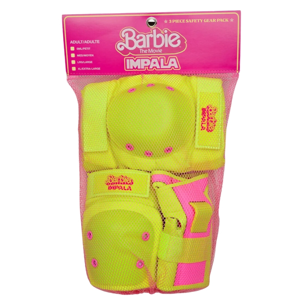 Impala Barbie Bright Yellow Protective Pad Set [Size: S]