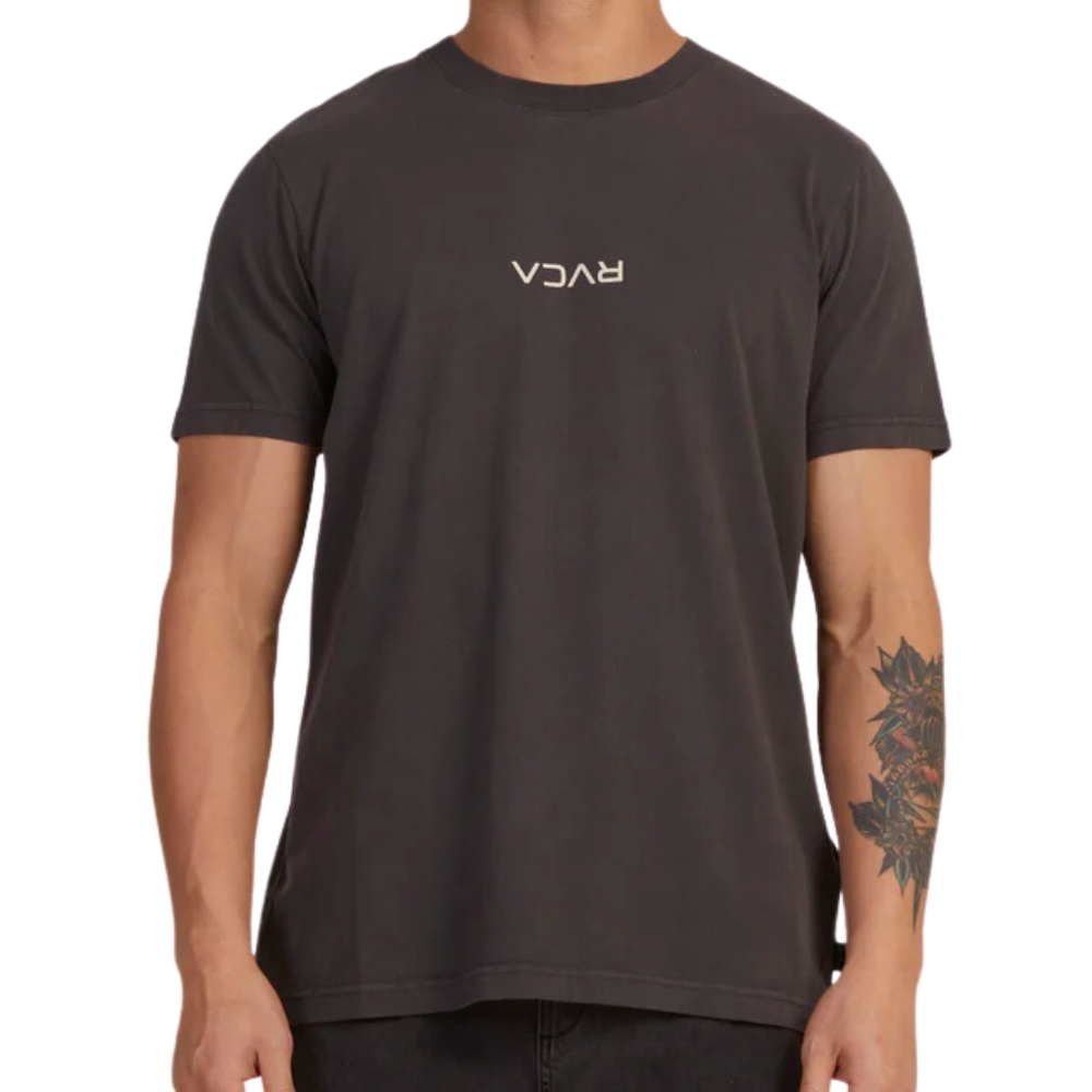 RVCA Mini Flipped Washed Black T-Shirt [Size: M]