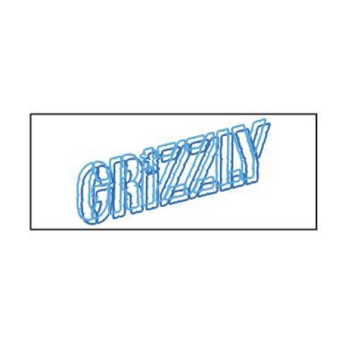 Grizzly Extra Large Stamp Holiday 22 V2 Skateboard Sticker