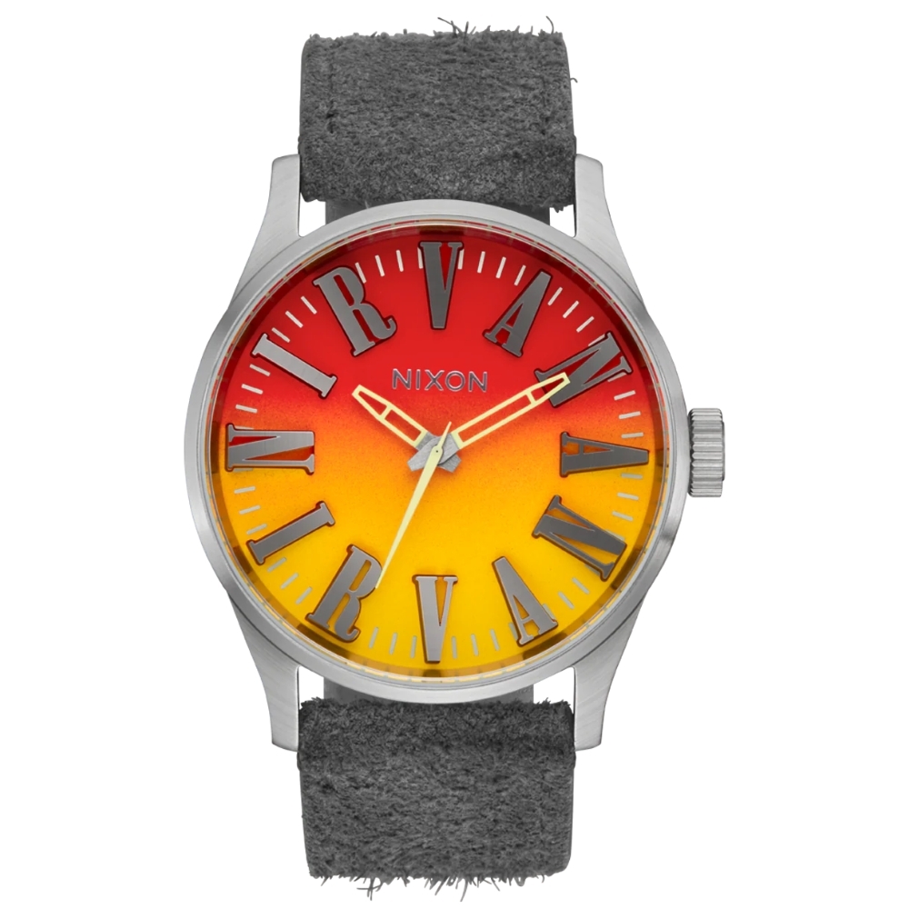 Nixon Nirvana Sentry Leather Unplug Fade Watch