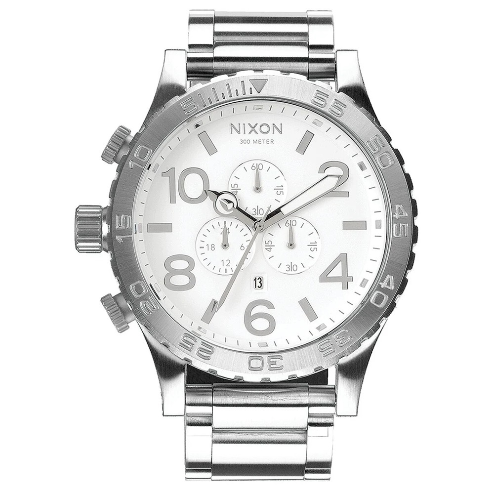 Nixon 51-30 Chrono V1 High Polish White Watch