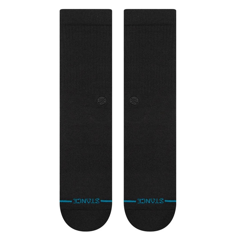 Stance Icon Organic Crew Black Large Mens Socks